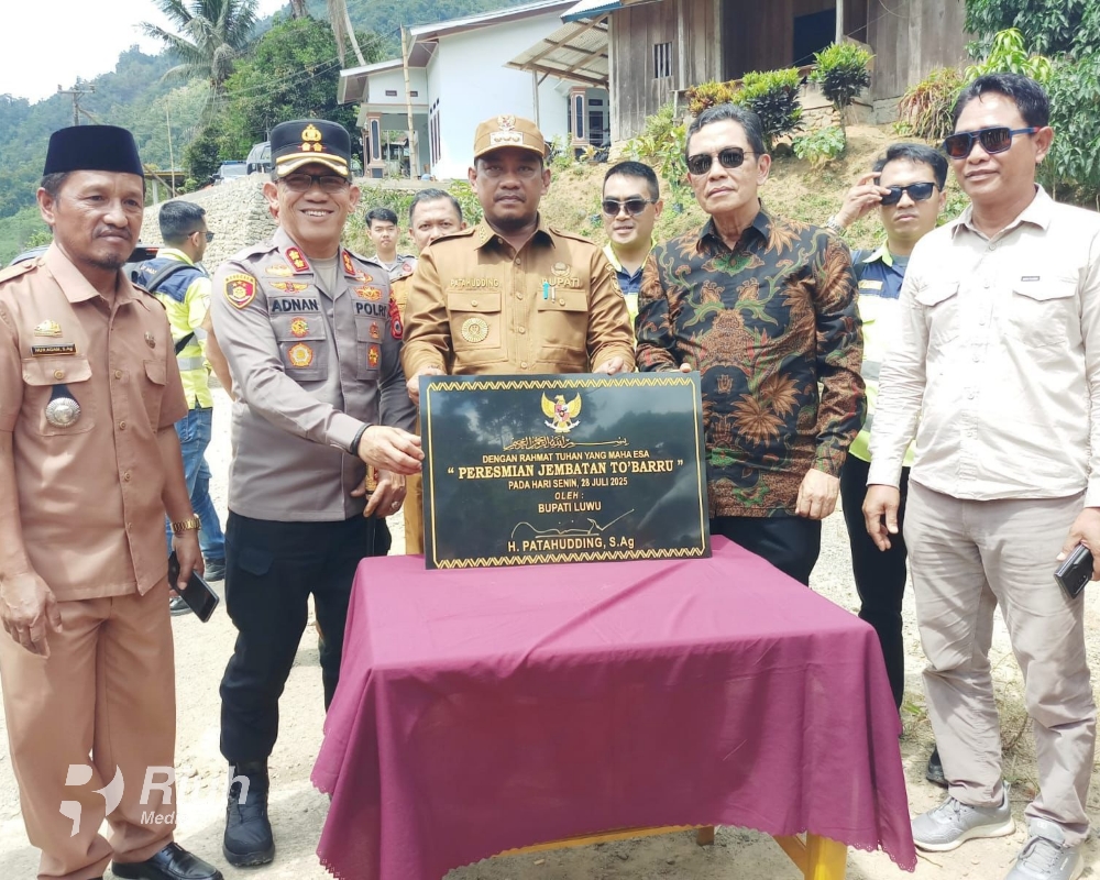 PT Masmindo Dwi Area Serahkan Jembatan Kadundung dan To’Baru kepada Pemkab Luwu