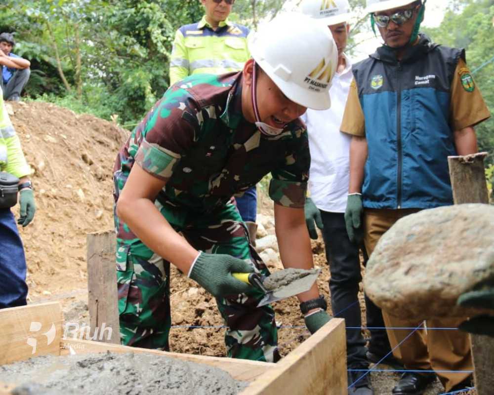 PT Masmindo Dwi Area dan Kodim 1403/Palopo Gelar Groundbreaking Program Revitalisasi Sarana Air Bersih di Desa Rante Balla