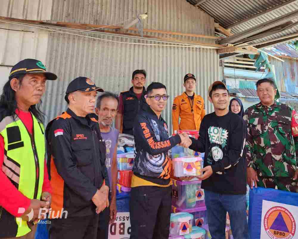 BPBD Makassar Tanggap Cepat Bantu Korban Kebakaran di Maccini Sombala