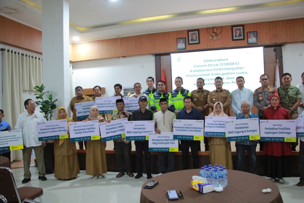 Forum Desa 21 Wilayah Operasional MDA Masuk Tahap Realisasi, Pemkab Luwu Serahkan Sejumlah Program Strategis